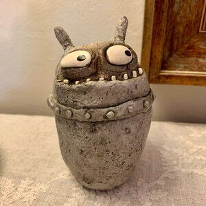 Quirky Ugly-Cute Unique Blob House Handmade Planter Vase